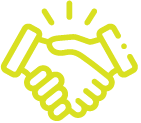Icone poignée de main - Valeur Engagement collectif Beauzelle Ensemble