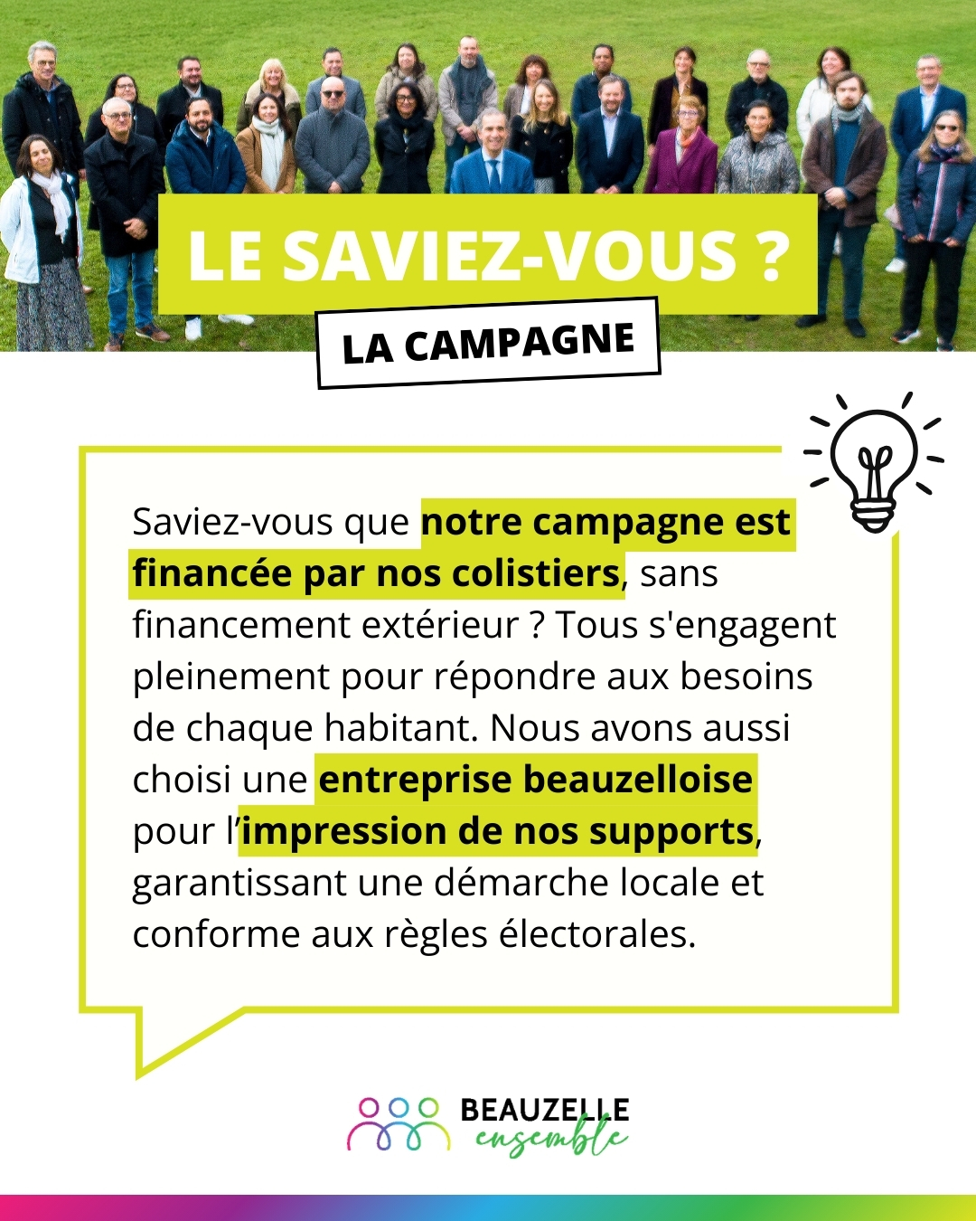 Le Saviez-vous : Financement de campagne